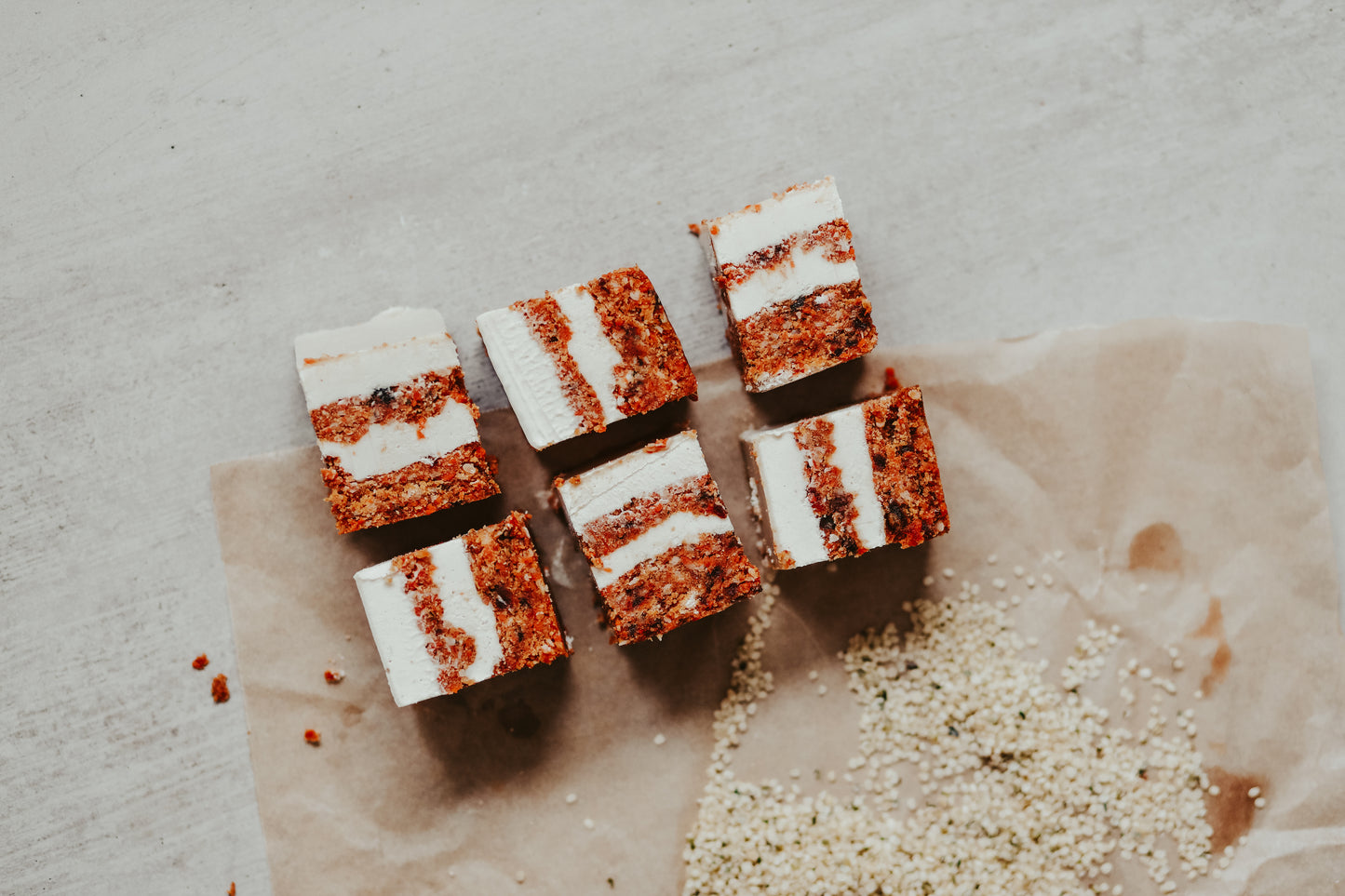Hemp Carrot Cake Slice
