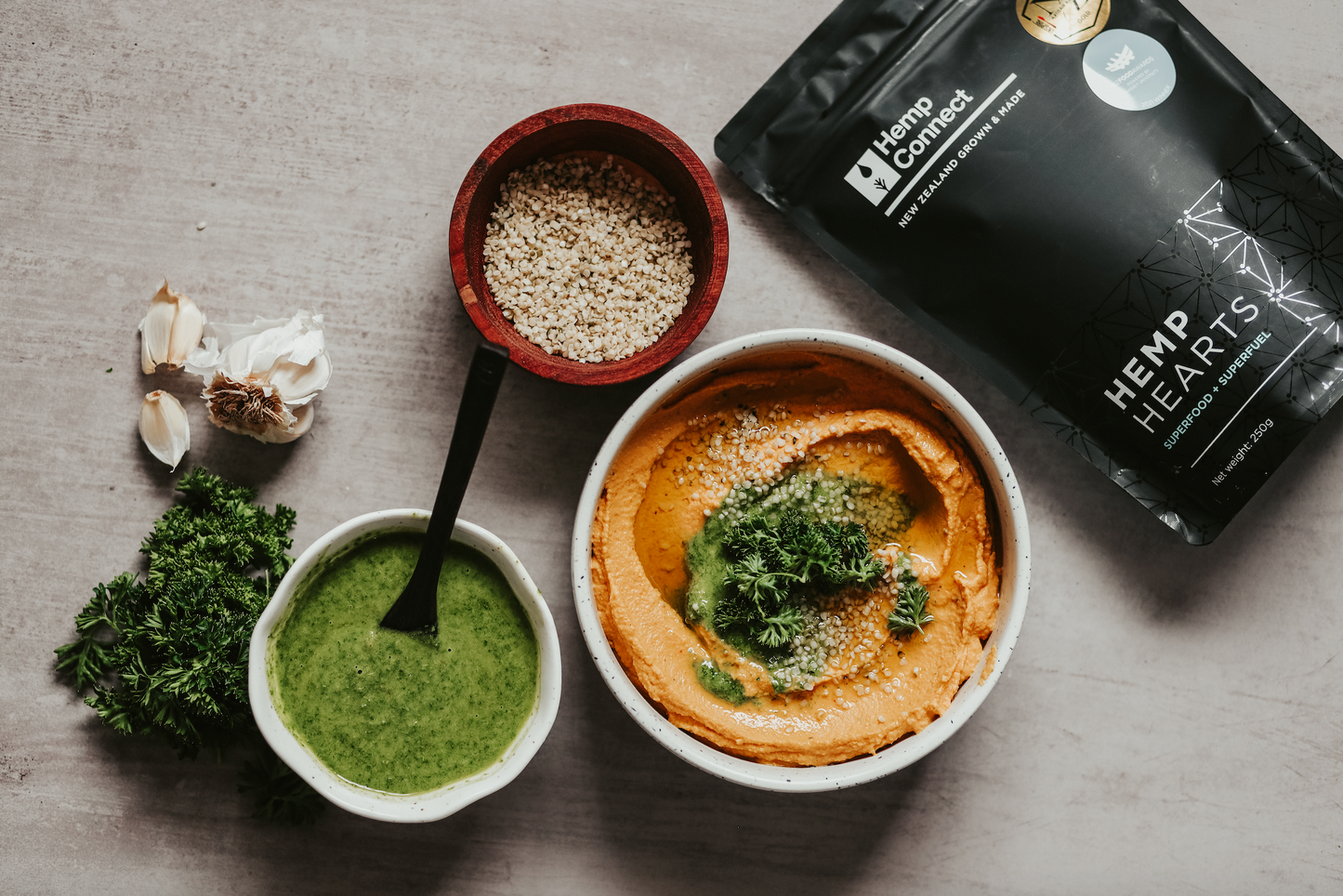 Moroccan Carrot Hemp Hummus