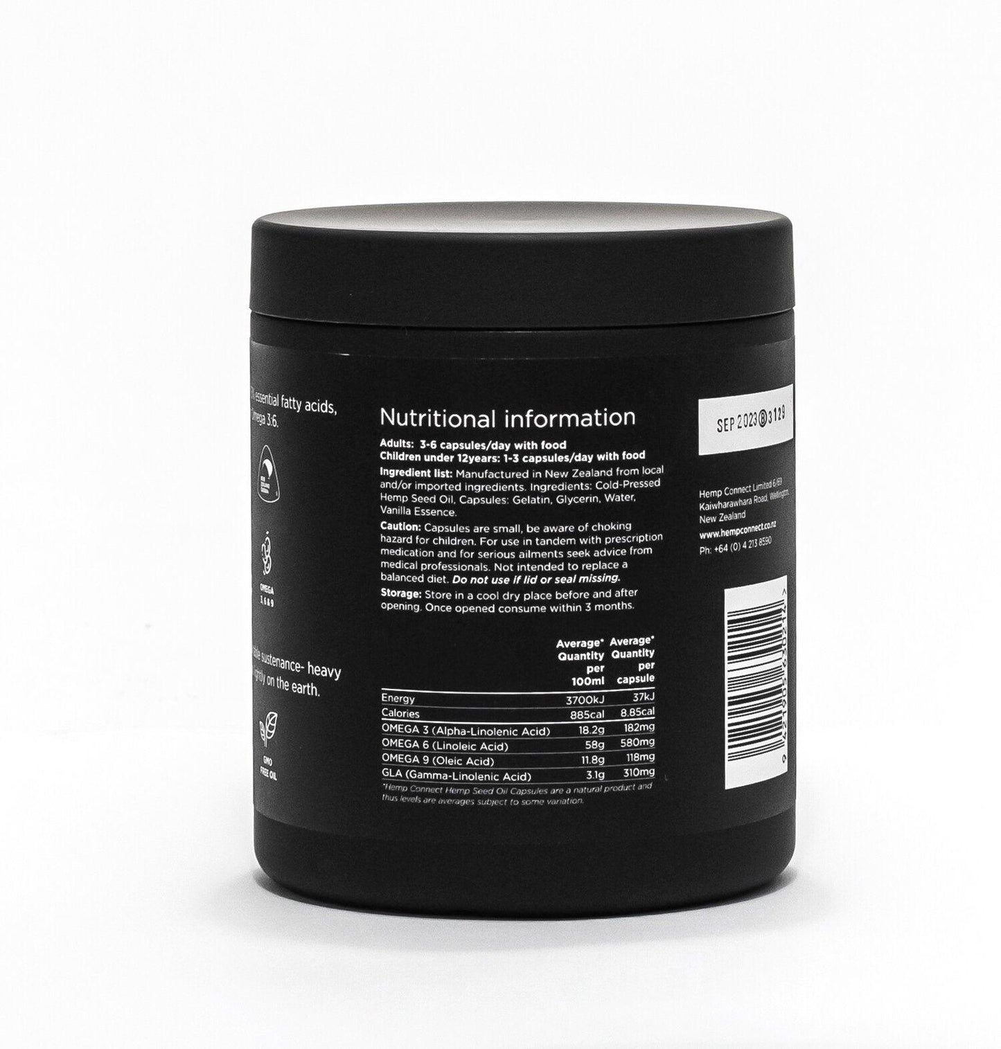 Hemp Seed Oil Capsules - Hemp Connect NZ