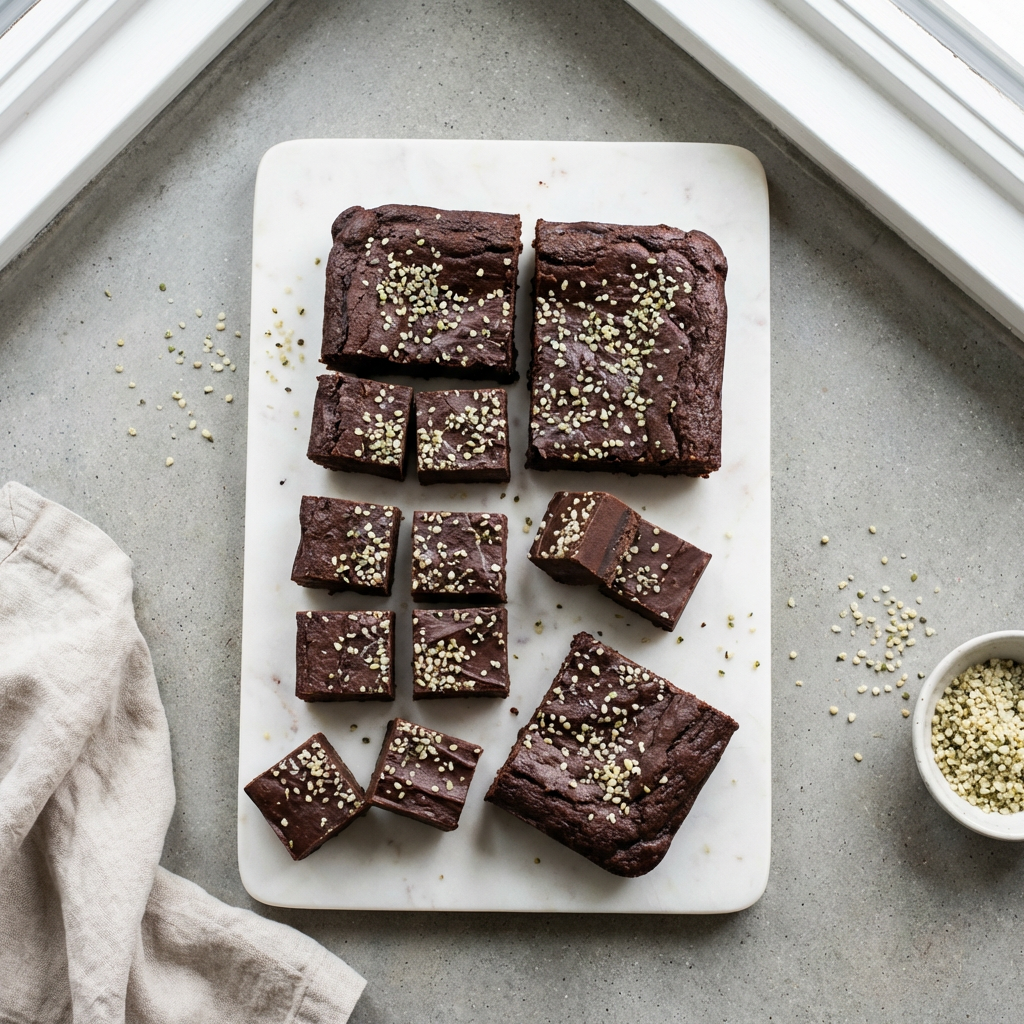 Vegan Hemp Heart Brownies (Healthy + Fudgy)